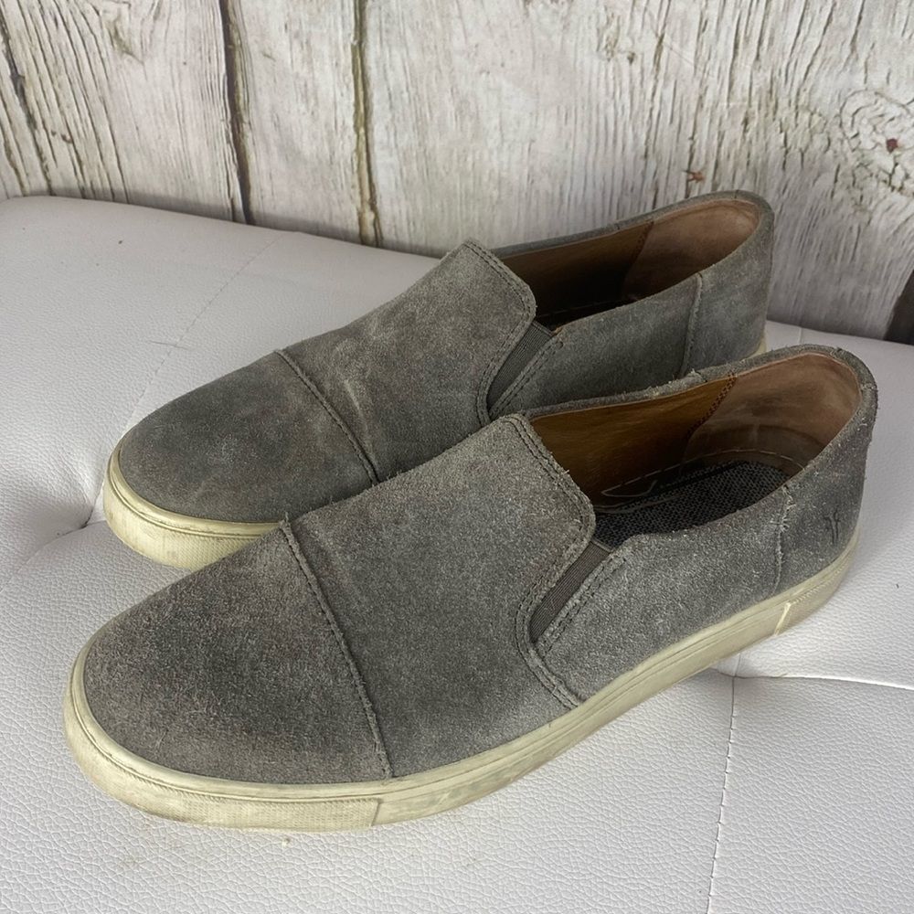 Frye Gemma Cap Suede Slip On Sneaker Size 8